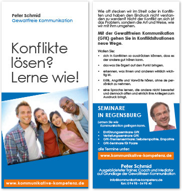 Peter Schmid alter Flyer