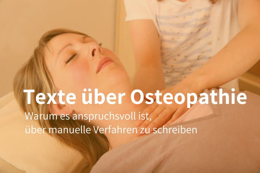 Osteopathie Texte